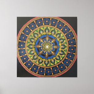 Toile Mur d'art Mandala, oeuvres d'art, décoration mural