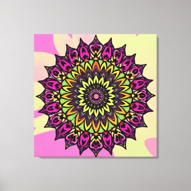 Toile mur de mandala (Recto)