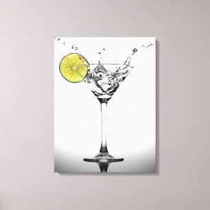 Toile Mur "Martini and A Splash"