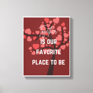 Toile Mur romantique pour les couples - Décor parfait