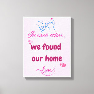 Toile Mur romantique pour les couples - Décor parfait
