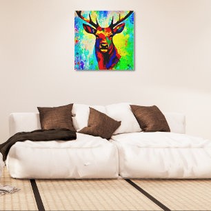 Toile Mural d'art en acrylique cerf majestueux - Fier St