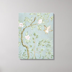 Toile mural-printemps-ii bleu-julia-purinton