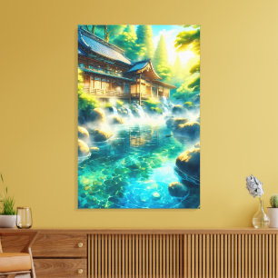 Toile Murmures du ruisseau de cèdre