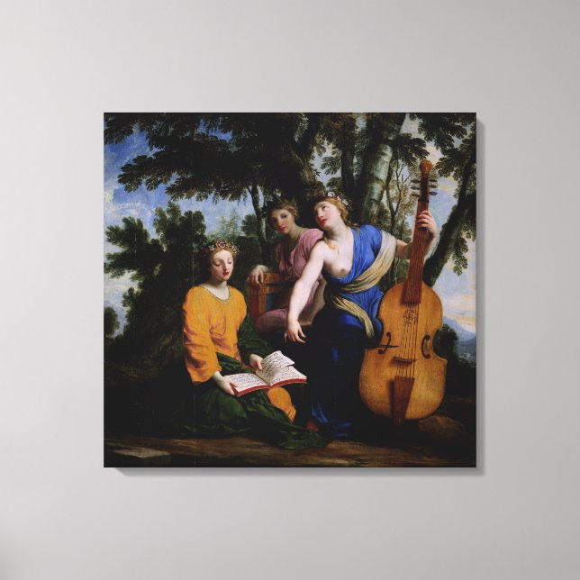 Toile Muses Melpomene, Erato et Polymnia, 1652-55 (Recto)