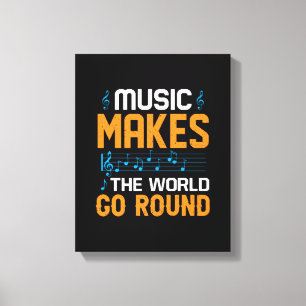 Toile Music Makes The World Go Round
