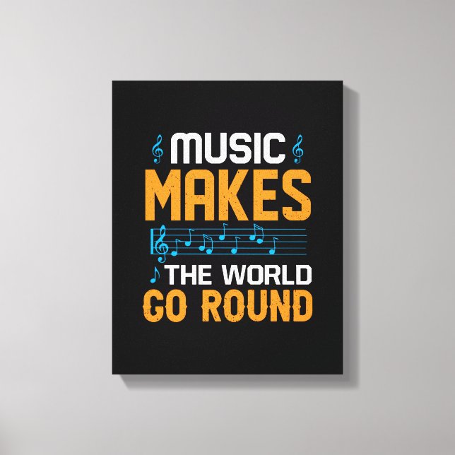 Toile Music Makes The World Go Round (Recto)