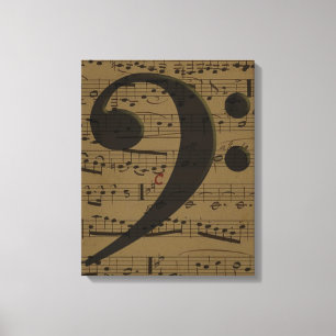 Toile Musical Treble Clef Sheet Musique Classique