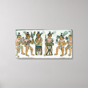 Toile Musiciens aztèques d'un compte d'Aztèque