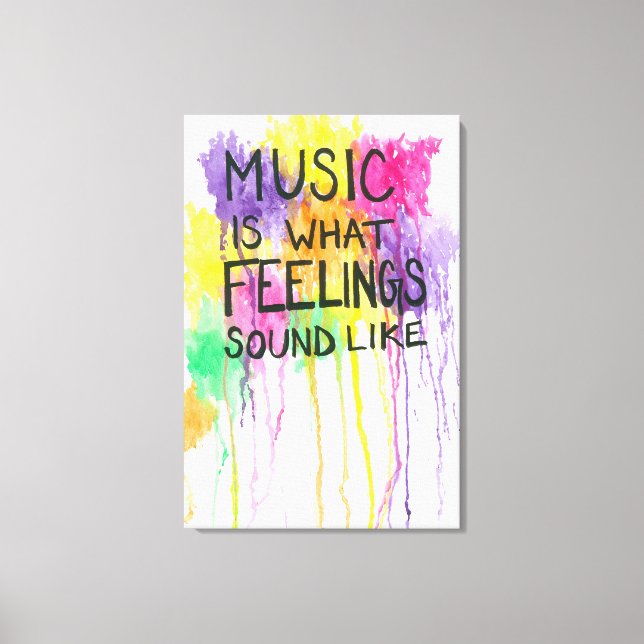 Toile Musique et sentiments (Recto)