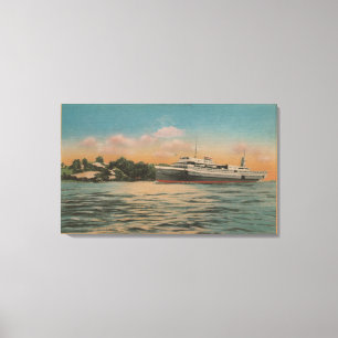 Toile Muskegon, MI - vue de tondeuse de Milwaukee