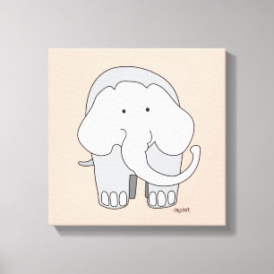 Toile My Elephant Custom 12x12 Canvas Art