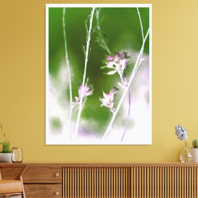 Toile Mystical Forest Bloom – Boho Flowers & Trees (Insitu(Salon))