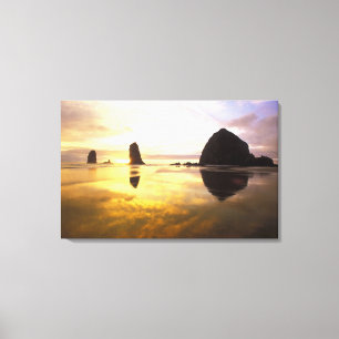 Toile N.A., États-Unis, Oregon, Cannon Beach Sunset ave