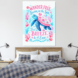 Toile Nager librement dans la mer