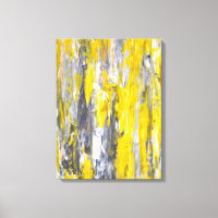 'Nail it' Gris et Jaune Art Abstrait