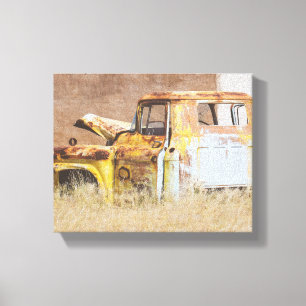 Toile Namibie Afrique Abandon du paysage des épaves de v