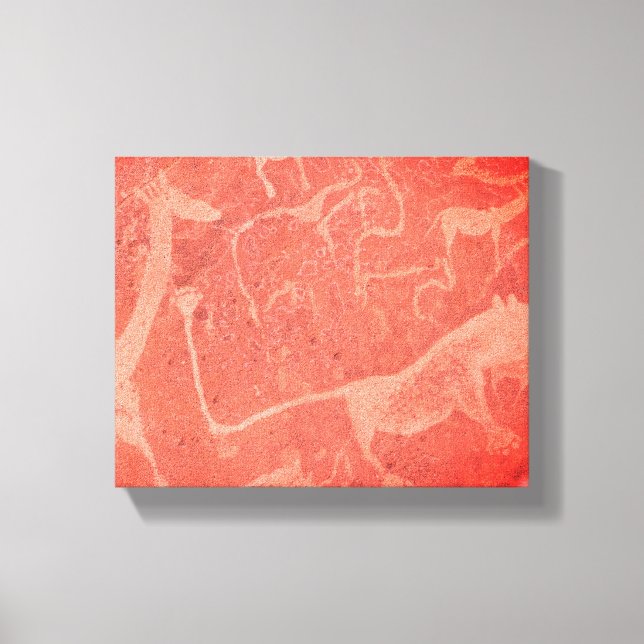Toile Namibie Afrique Rock Art Peinture (Recto)