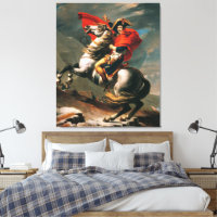 Napoléon franchissant les Alpes Peinture à l'huile