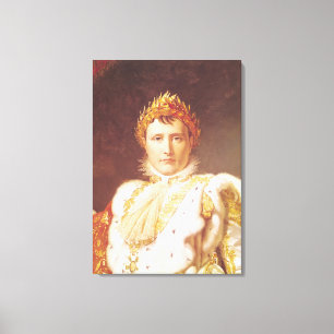 Toile Napoléon I dans des robes longues de couronnement,