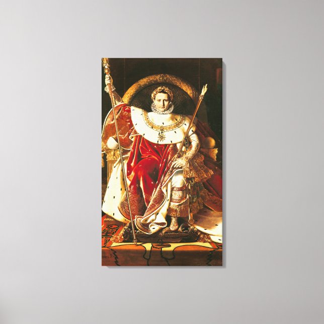 Toile Napoléon I sur le trône impérial, 1806 (Recto)