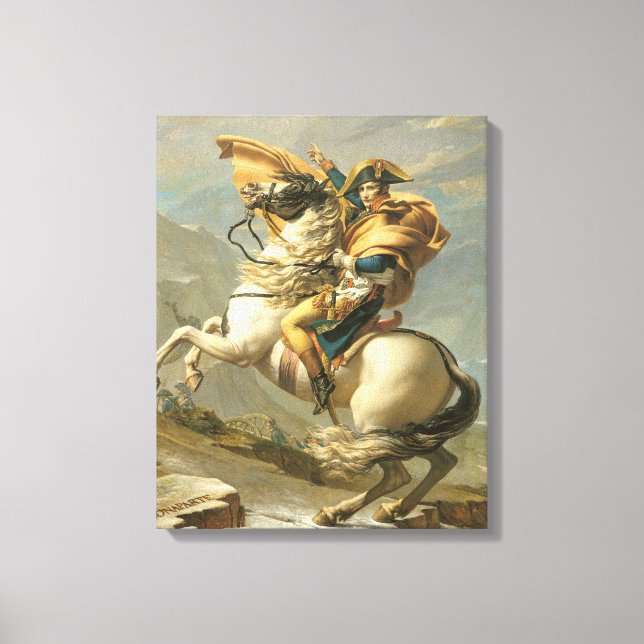 Toile Napoléon Traversant les Alpes au St Bernard (Recto)
