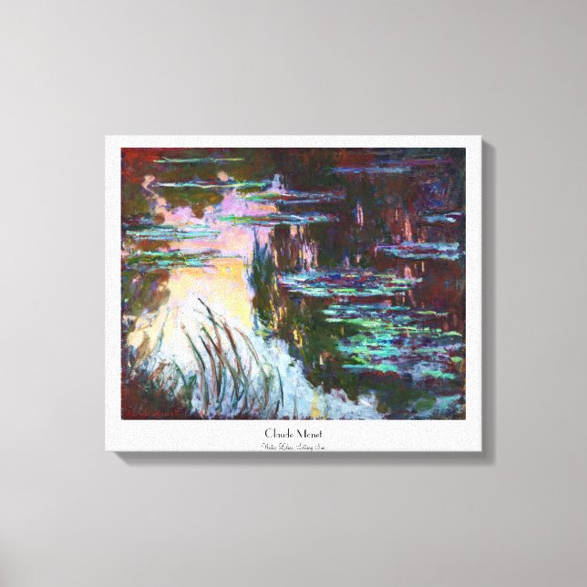 Toile Nappes D'Eau, Mise En Place De Sun Claude Monet (Recto)