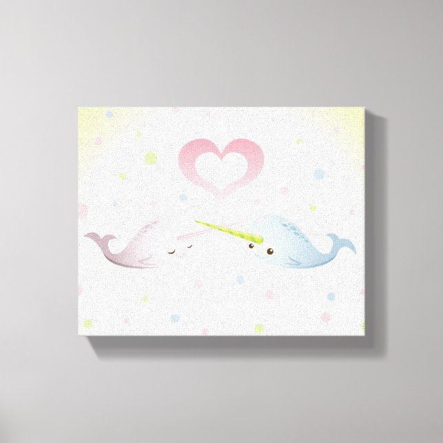 Toile Narwhal Kisses (Recto)