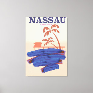 Toile Nassau Bahamas affiche de la plage