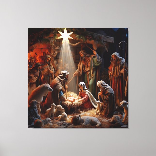 Toile Nativité Noël (Recto)
