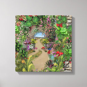 Toile Nature intérieure et extérieure en fleurs