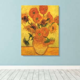 Toile Nature morte de Vincent van Gogh Vase aux 15 tourn