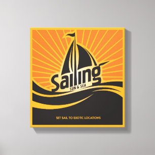 Toile Navigation Sun et mer