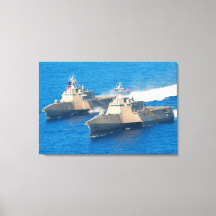 Toile NAVIRE DE COMBAT LITTORAL - LCS-4 24x36