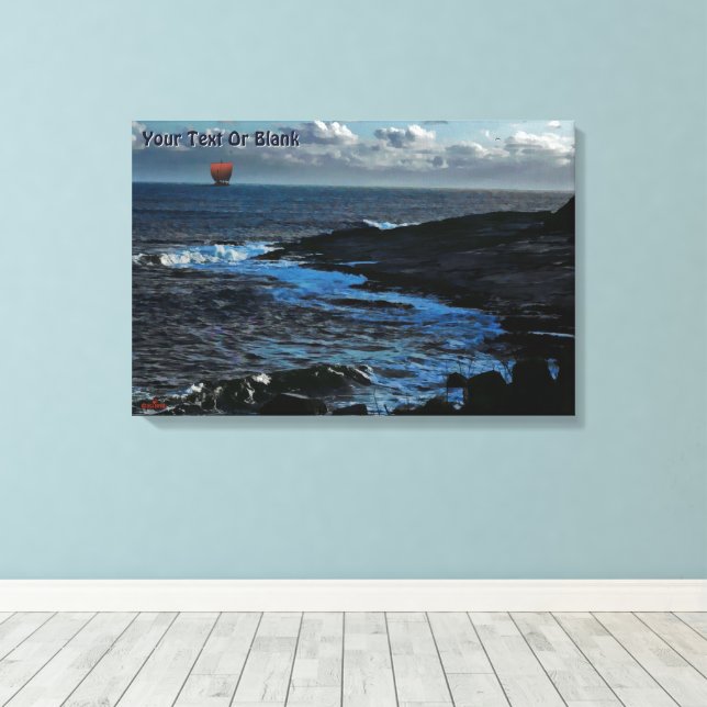 Toile Navire long Viking de Wick Bay (Insitu (Plancher de Bois))