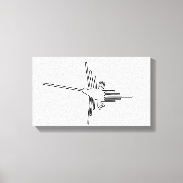 Toile Nazca Pérou oiseau ancien géoglyphe symbole mystèr (Recto)