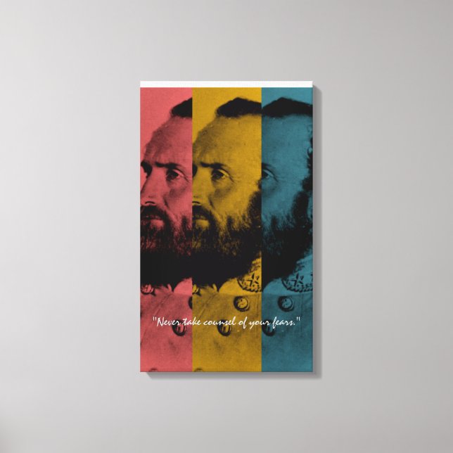 Toile Ne jamais prendre conseil de vos peurs (Recto)