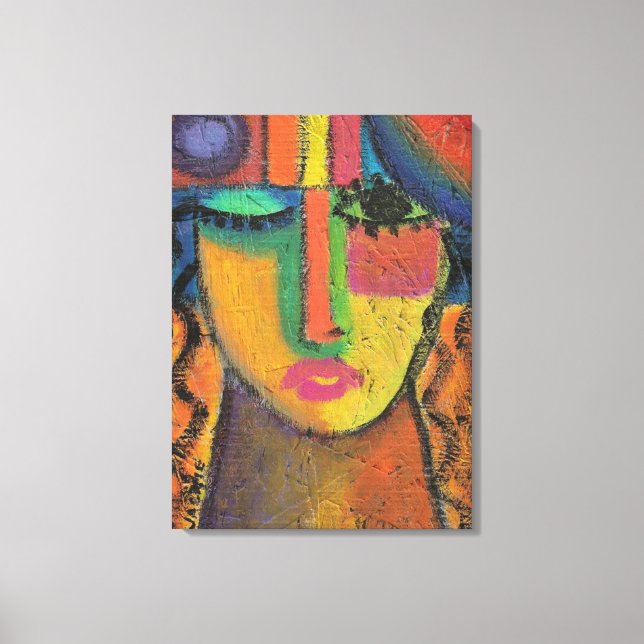 Toile Ne pas demander la peinture acrylique Abstraite su (Recto)