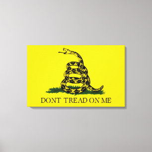 Toile Ne pas taper sur le drapeau de Me Gadsden