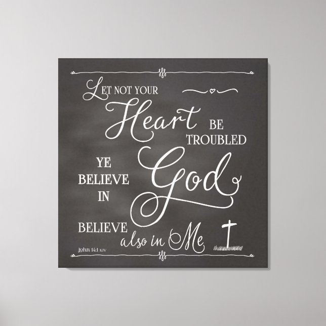 Toile Ne Pas Troubler Votre Coeur (Recto)