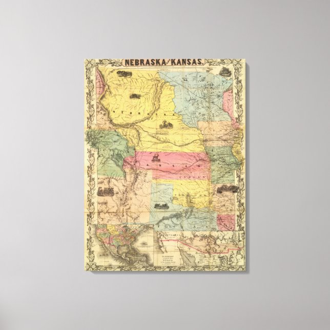 Toile Nebraska et Kansas (Recto)
