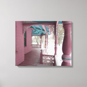 Toile Neige d'hiver sur Porc Rose - Martha's Vineyard