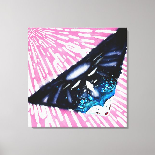 Toile ' Neon Electro Tron Gaia Girl ' (Recto)