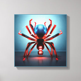 Toile Neon Spider Art