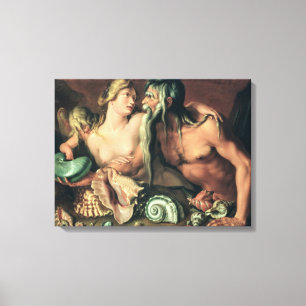 Toile Neptune et Amphitrite (huile sur toile)