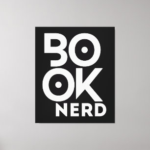 Toile Nerd de livres lisant des livres de littérature