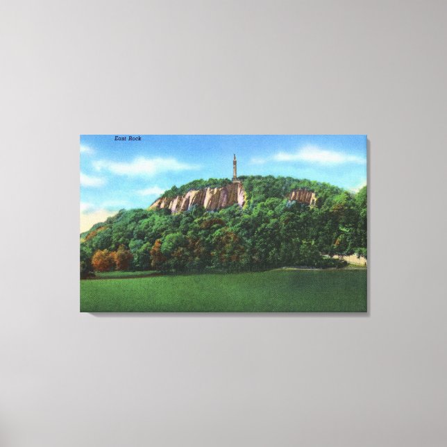 Toile New Haven, CTView de East Rock (Recto)