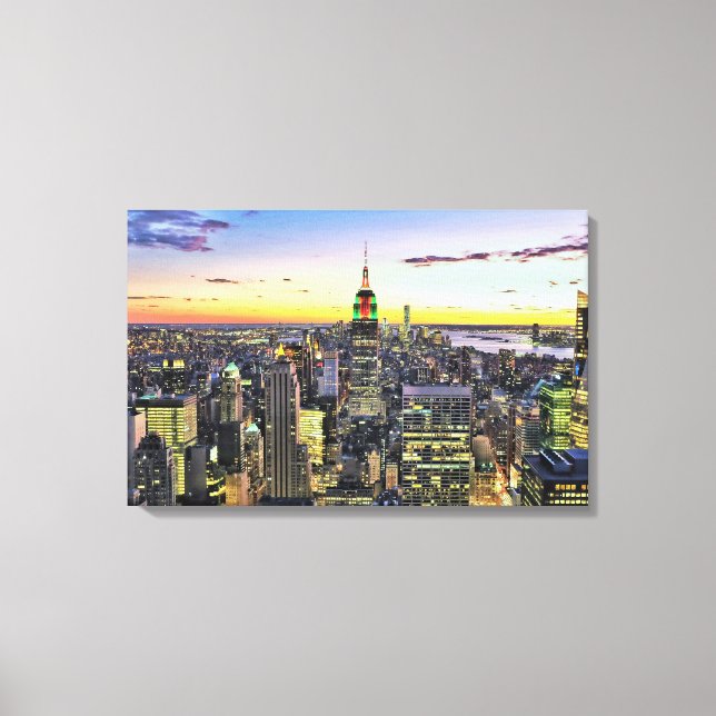 Toile New York City Manhattan Skyline (Recto)