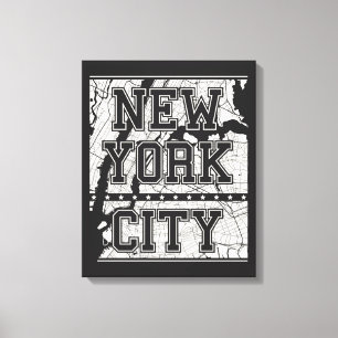 Toile New York Plan de rue