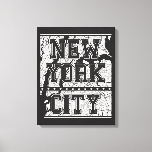 Toile New York | Plan de rue (Recto)